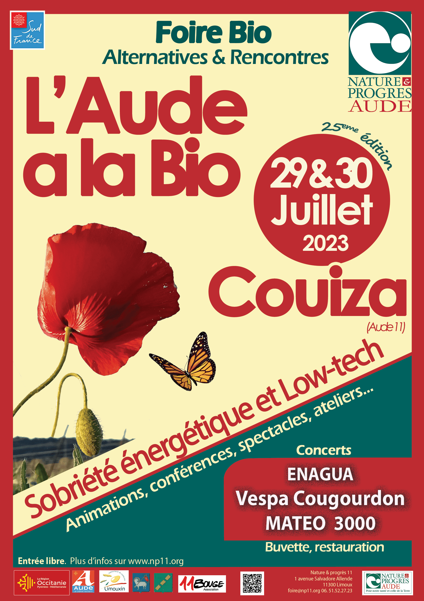 Aude à la Bio 2023 - Affiche